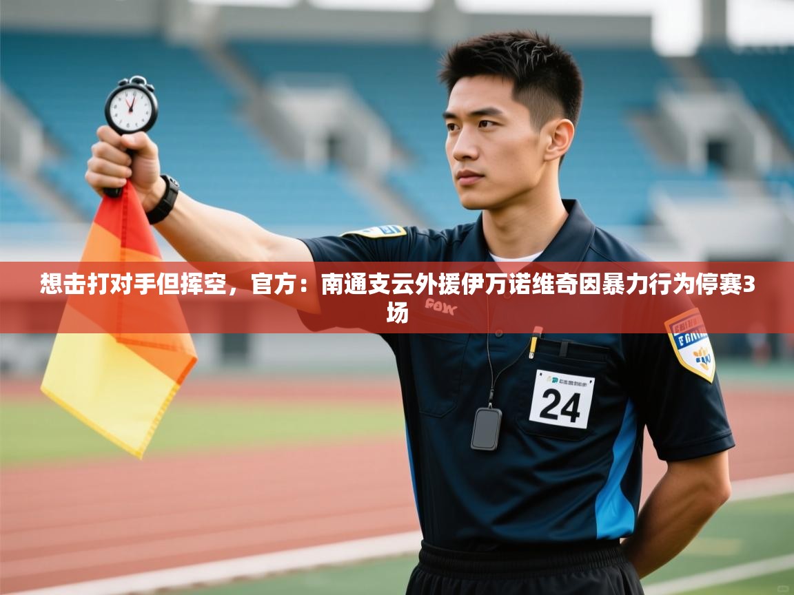 想击打对手但挥空，官方：南通支云外援伊万诺维奇因暴力行为停赛3场  第1张